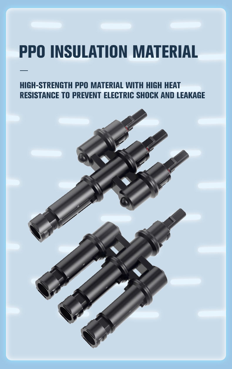 3 in 1 T Branch Connector For Solar Panel Parallel Connection(图5)