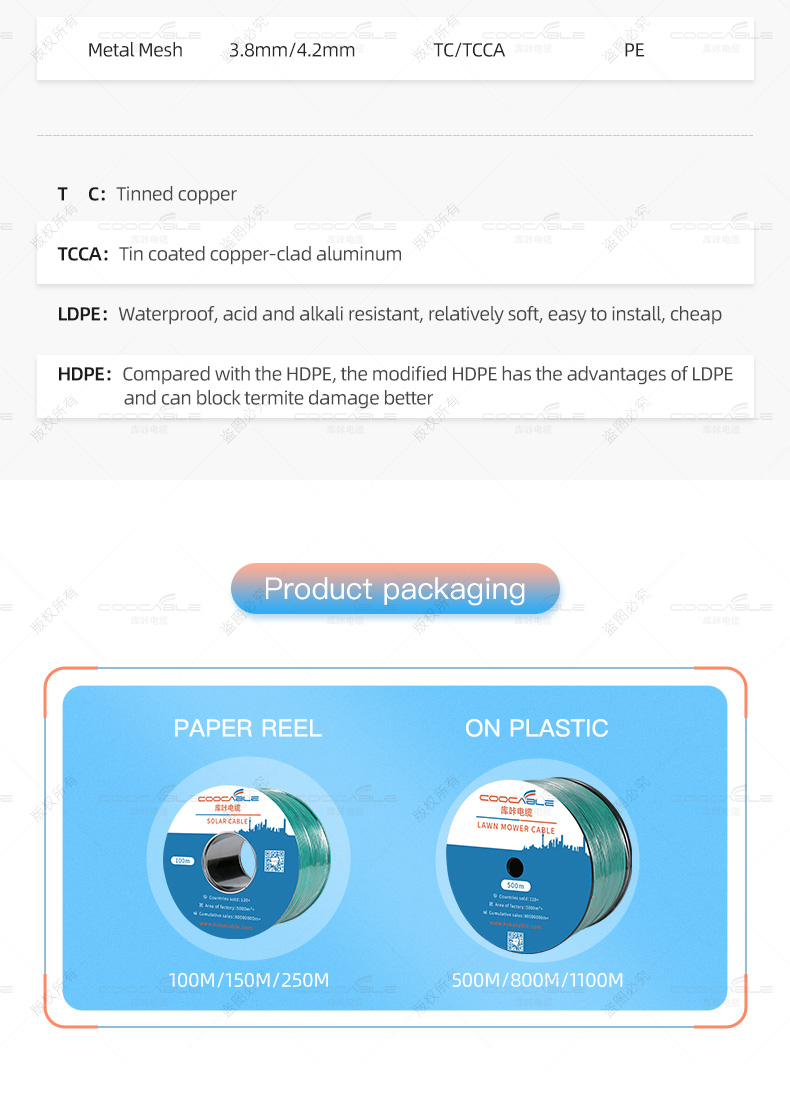  4.8mm Robotic Lawn Mower Cable Perimeter Wire Cable(图14)