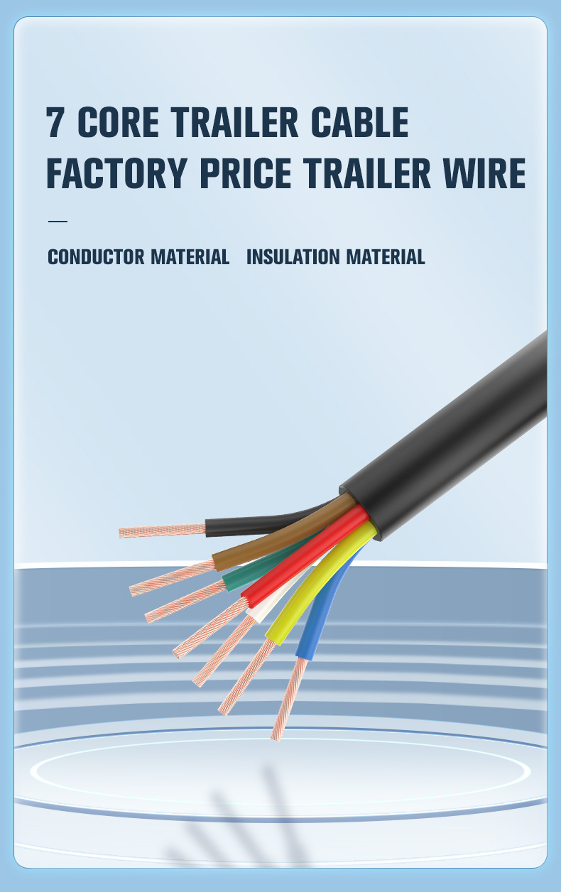 0.75mm2 Trailer Cable 7 Core Wire For Trailer Auto Cable(图3)