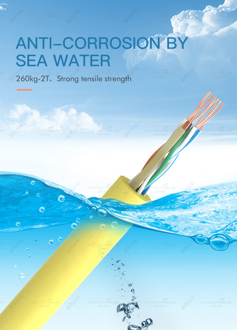 2/3 cores 4mm Zero Buoyancy Waterproof ROV Floating Cable(图4)