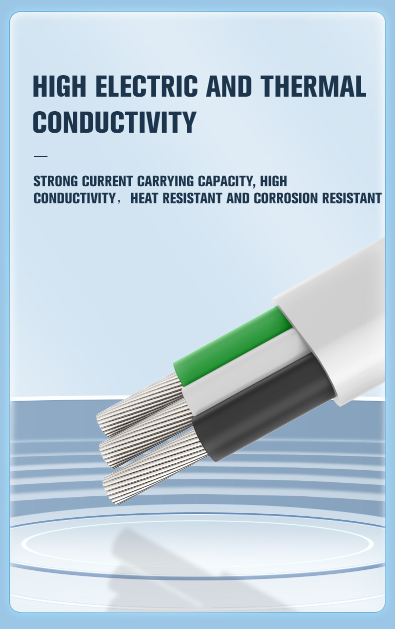 Tinned Copper Primary Boat Cable 6/3 AWG Triplex AC Marine Wire(图3)