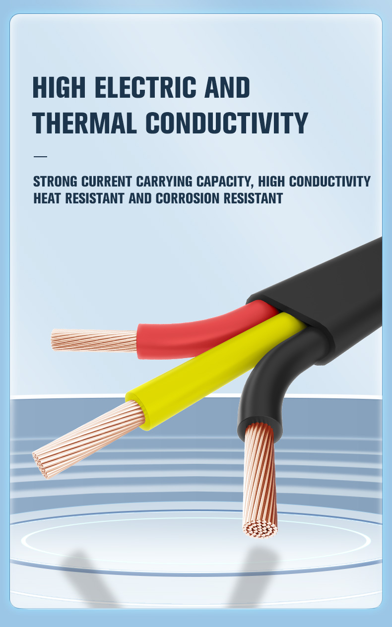 Waterproof Flexible PVC Rubber Insulated Flat Submersible Pump Cable(图9)