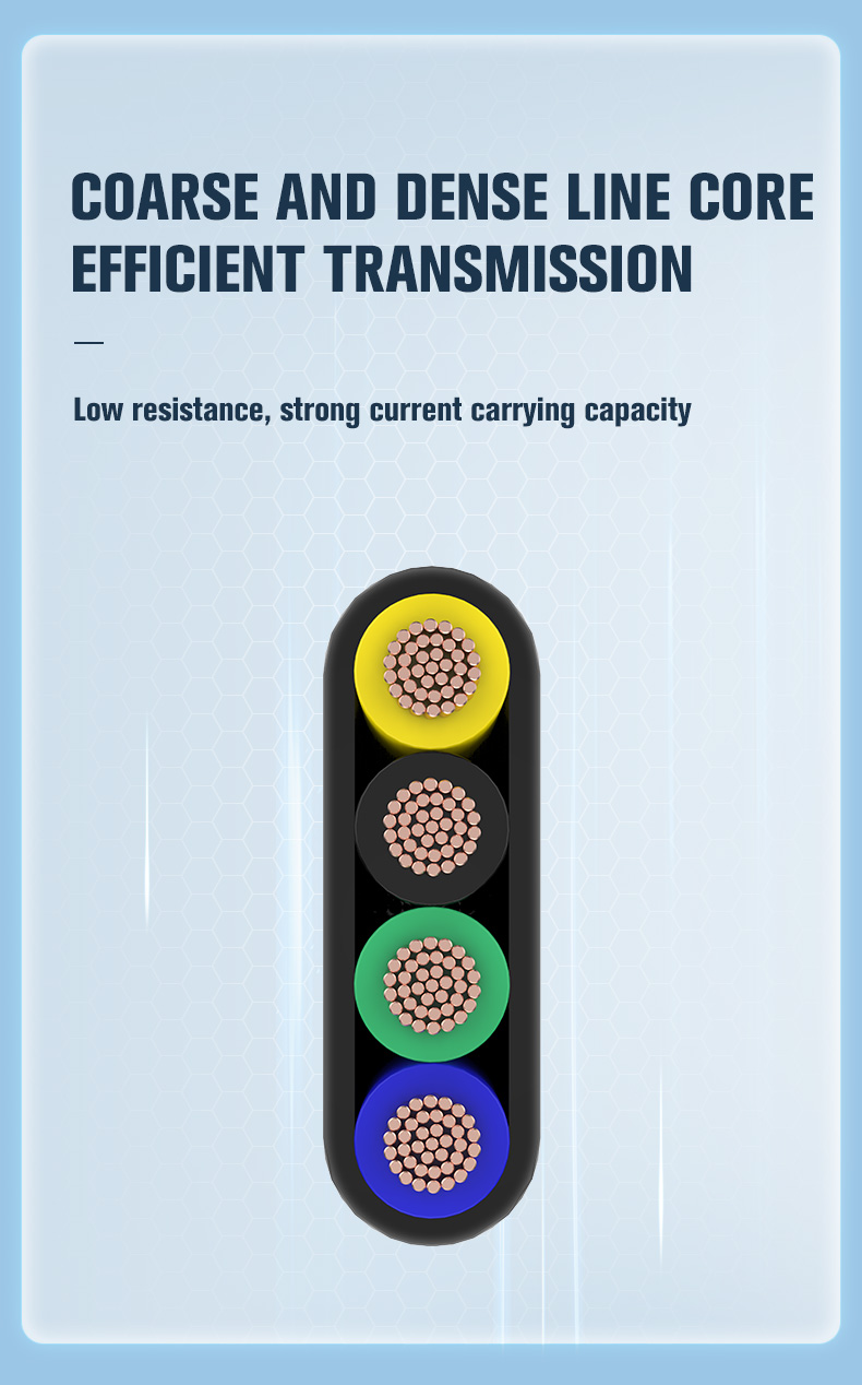 Waterproof Flexible PVC Rubber Insulated Flat Submersible Pump Cable(图4)