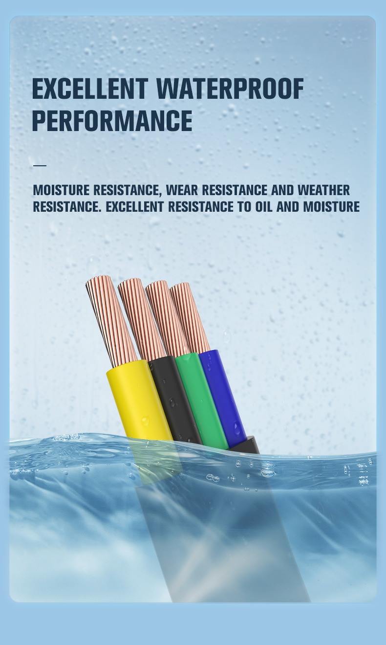 Waterproof Flexible PVC Rubber Insulated Flat Submersible Pump Cable(图6)