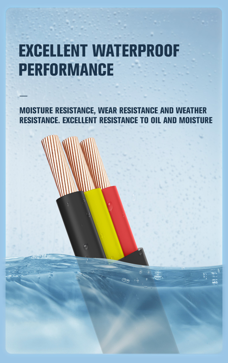 Waterproof Flexible PVC Rubber Insulated Flat Submersible Pump Cable(图12)