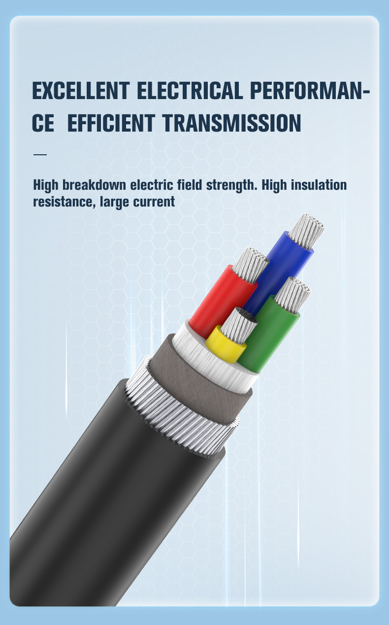 underground Power cable low voltage xlpe insulated 4 core 25mm Power Cable(图4)