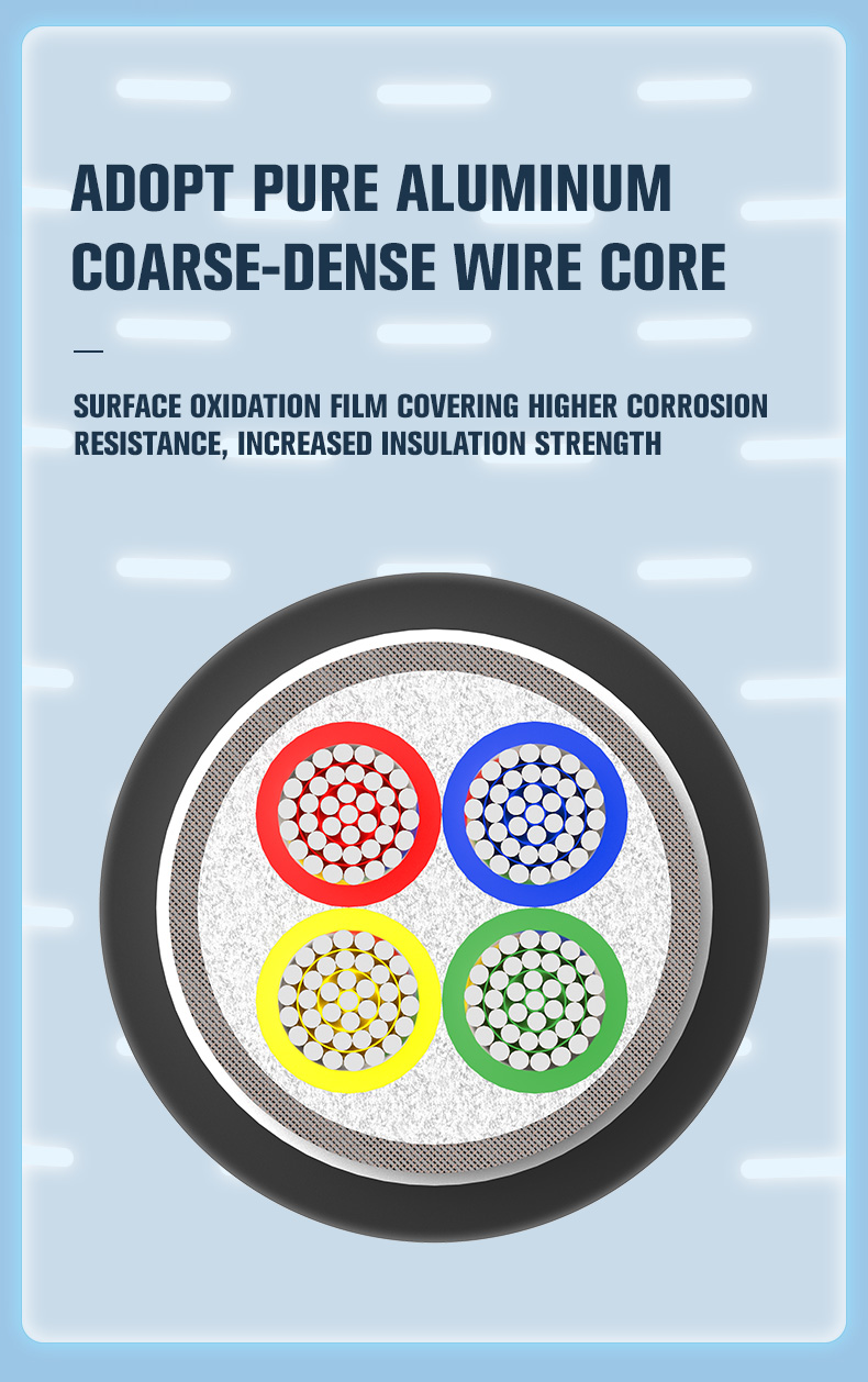 YJV Power Cable XLPE 0.6/1KV Building Power Armoured Cable(图3)