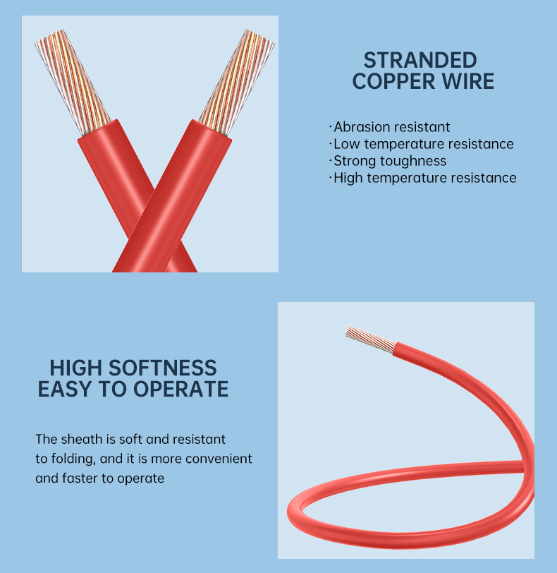 H07G-K+H05G-K  0.5 0.75 1mm2 Standard Industrial power Cables Rubber insulated Electric wires(图4)