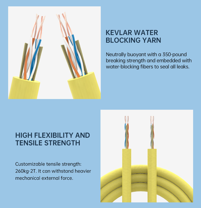 2X2X26AWG Twisted Pairs Neutral  Buoyant Rov Cable(图5)