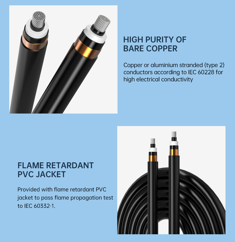 12/20 (24)kV Single Core AL/XLPE/STA/PVC MV Power Cable(图5)