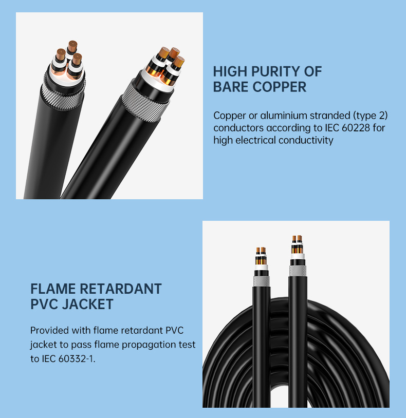 XCTSP Three Core  CU/XLPE/SWA/STA Power Cable Manufacturer(图5)