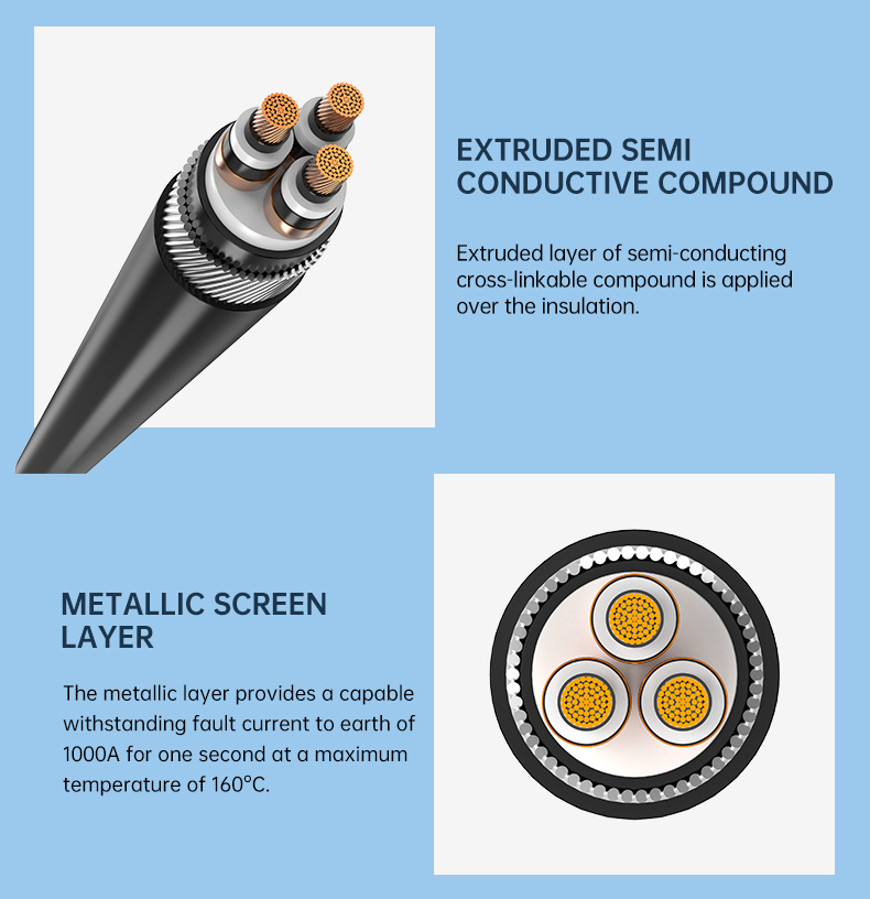XCTSP Three Core  CU/XLPE/SWA/STA Power Cable Manufacturer(图6)