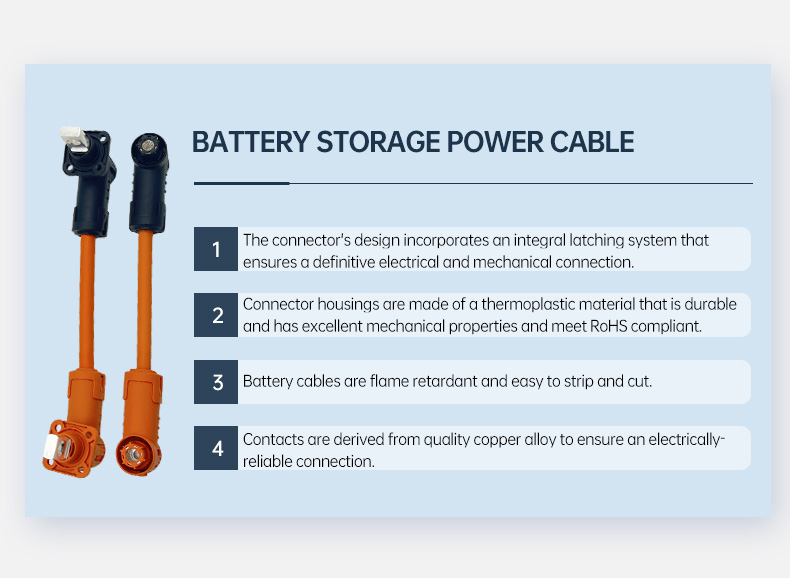 HV Connector 200A/50mm² Battery storage power Cable For ESS(图2)