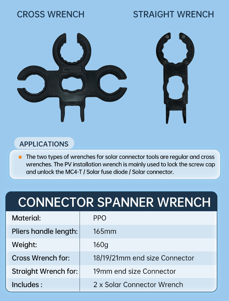 Solar Connector Installation Tool PV Spanner Wrench(图3)