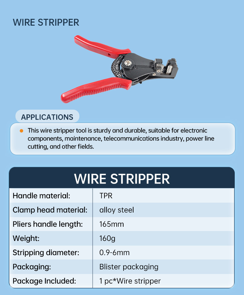 PV Solar Panel Cable Stripper Automatic Wire Stripping Tool(图3)