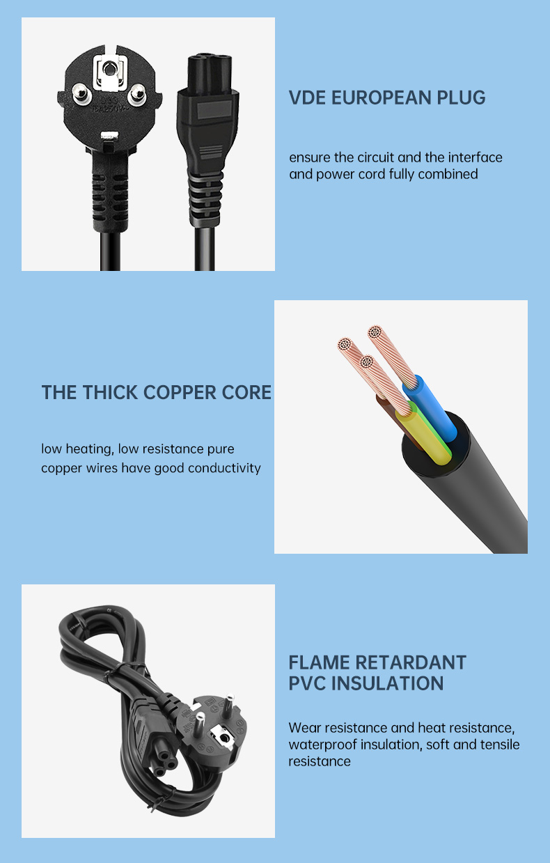 1.8M H05VV-F 3G 0.75mm² VDE Extension Power Cord(图4)